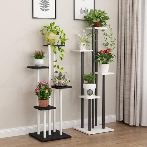 Balcony Decorative Flower Shelf Multi-storey Household Bonsai Frame Provincial Space Shelf Indoor Plant Stand Flower Stand