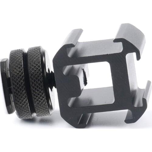3 Hot Shoe Mount Adapter Dual Screws Bracket Stand Holder for DSLR Camera for LED Video Microphone Monitor Flash Light Q81E