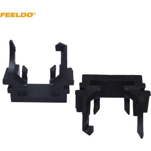FEELDO 2Pcs Car H1 LED Bulb Adapter Holder Base For Ford Focus Fiesta Mondeo H1 Halogen Upgrade to LED Socket #5542