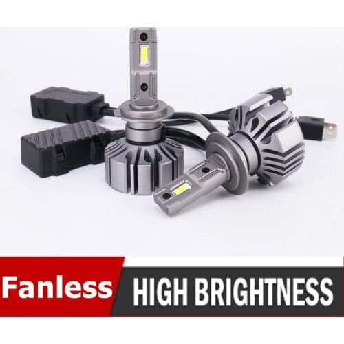 H11 H8 H4 H7 9006 Fanless LED Fog Light 12V 6000K Canbus Auto Bulb Mini Size High Power HB4 HB3 H7 LED Headlight Lamp No Fan