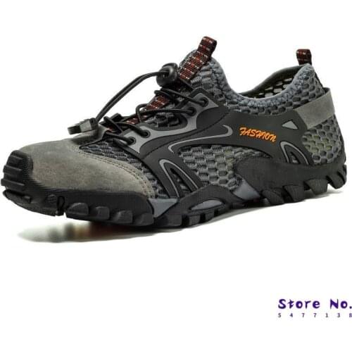 Summer Breathable Men Hiking Shoes Mesh Outdoor Men Sneakers Climbing Trekking Shoes Men Shoes Quick-dry Water Shoes Big Size 50