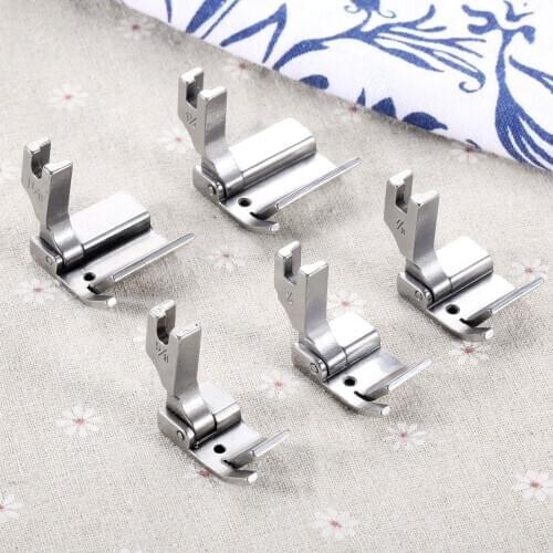 1Pc Metal P3611 Industrial Flatcar Sewing Machine Presser Foot Flat Chin Tube Pull Tube Wide Presser Feet5/8 3/4 7/8 1-1/8 1-1/4