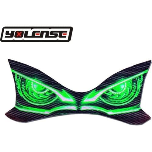 Motorcycle 3D Front Fairing Headlight Stickers Guard Head light protection Sticker For KAWASAKI Z900 Z 900 2017 2018 2019