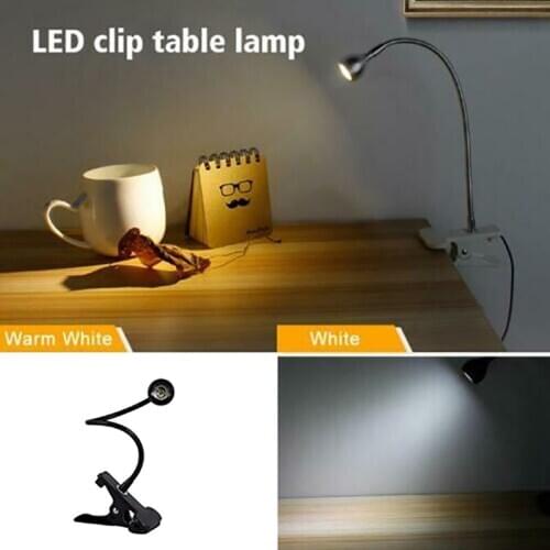 USB Power Desk Lamps Flexible LED Light With Clip on the Table Students Study Lamps Bedside Night Lamp With Switch USB LED Lamp