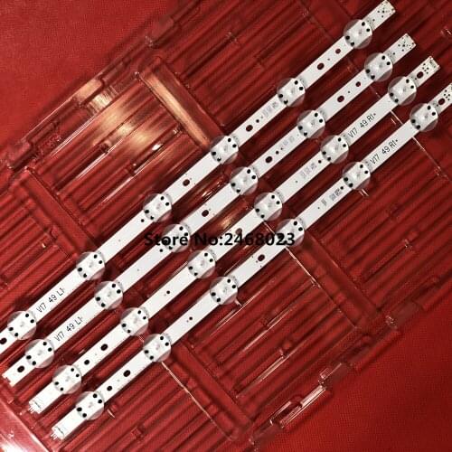 New 5set=20 PCS LED strip For LG 49UV340C 49UJ6565 49UJ670V V17 49 R1 L1 ART3 2862 2863 6916L-2862A 6916L-2863A