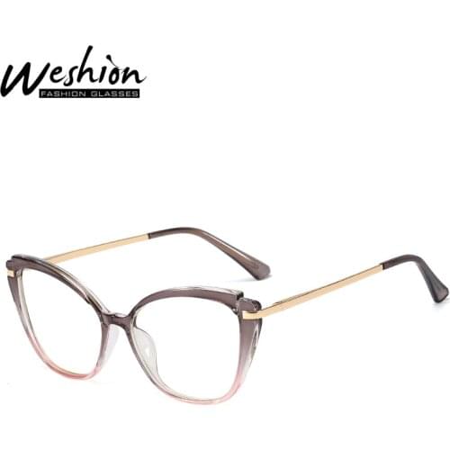 Women Men Anti Blue Light Glasses Cat Eye Optical Frame Prescription Computer Reading Glasses See Far Near