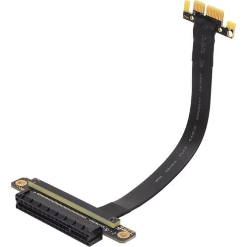 PCI Express PCI-E PCIe 3.0 8x To 1x Female-Male Riser Card Flexible Extension Cable 8Gbps 180 Degree
