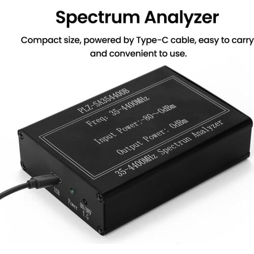 PLZ-SA354400B Simple Spectrum Analyzer 35-4400mhz Amplitude Bandwidth Frequency Signal Generator with Tracking Generator Step