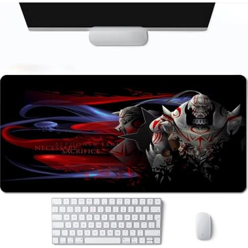Fullmetal Alchemist Mouse Pads Mousepad Anime Pad Sexy 900x400 Large PC Gamer Cabinet Xxl Gamers Accessories Kawaii Gaming Diy