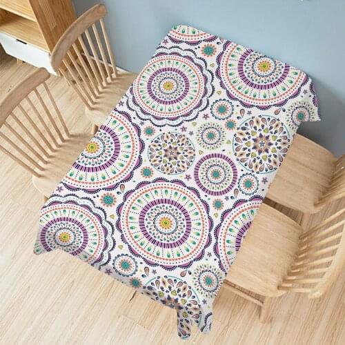 Tablecloth rectangular Party dining Table cover Mat Clothes Geometric abstract Waterproof Anti-scalding anti-oil Home Decor 0019