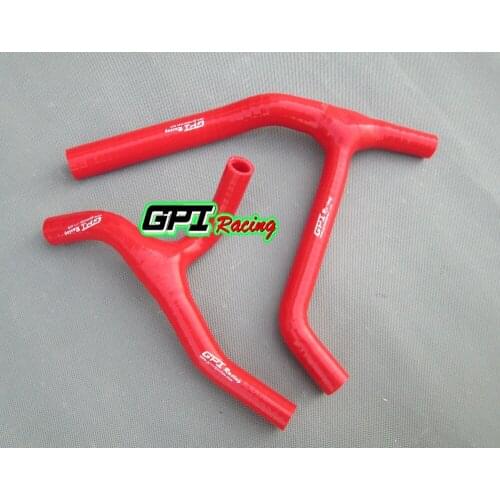 Radiator Silicone Y hose kit FOR KAWASAKI KXF450 KX450F KX 450 F 2006-2008 06 07 08 RED