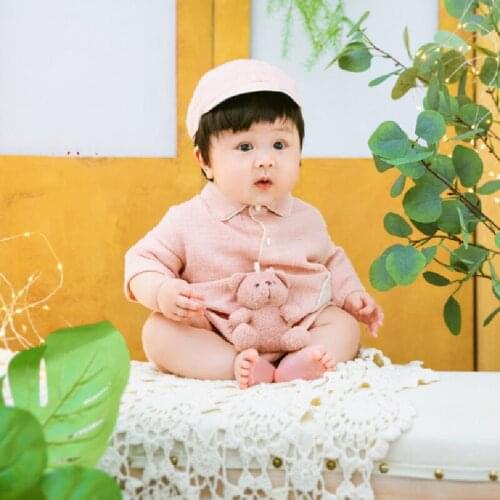 Newborn Childrens Photography Props Baby Shooting Photographing Photo Clothing 12 Months Pink