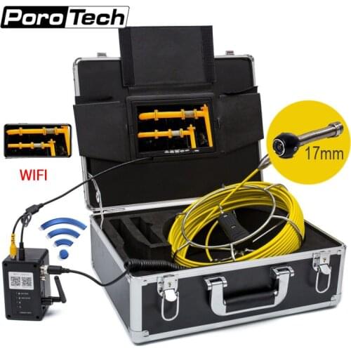WP90B Plumbing Camera Industrial Endoscope Pipe Camera Sewer Camera Pipe Inspection Camera with WIFI Video System 9inch 17mm