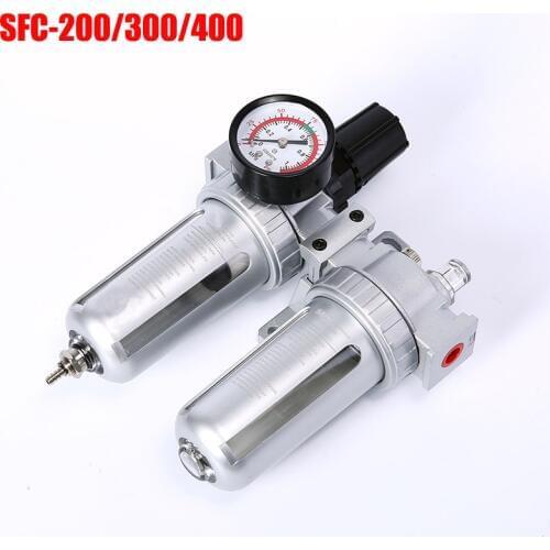 SFC-400 SFC-300 SFC-200 Air Compressor Air Filter Regulator Oil Water Separator Trap Filter Regulator Valve Automatic Drain