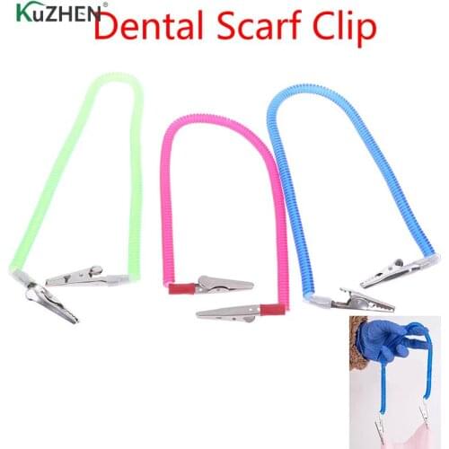 1pc Dental Scarf Clip Napkin Holder Dentistry Material Napkin Holders Dental Tools Approx 40cm