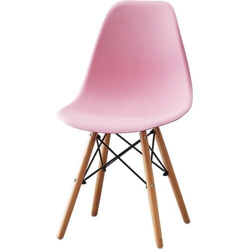 Nordic Dining Chair Home Solid Wood Lazy Computer Chair Back Makeup Stool Fabric Modern Minimalist Living Room Design Chair