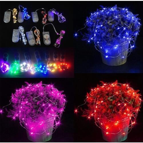 10PCS/Lot 1M 2M 3M Copper Wire LED String lights Holiday lighting Fairy Garland For Christmas Tree Wedding Party Decor