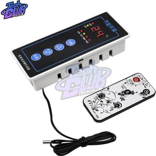 2500W Intelligent electric heating Thermostat with Infrared Remote Control Warm Floor Heating Temperature Controller AC110V-220V