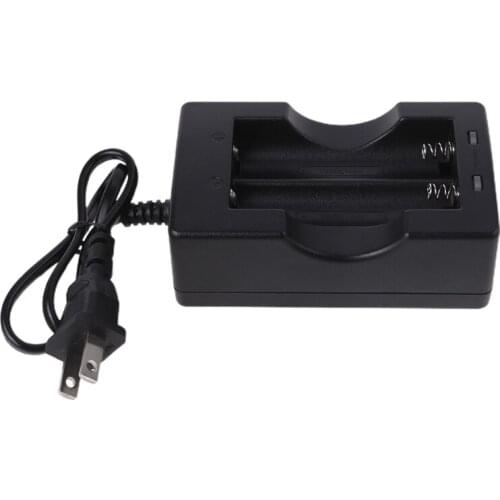 Universal 18650 Battery Charger US/EU Plug 2 Slots Smart Charging Fast Charge 18650 Li-ion Rechargeable Lithium Battery