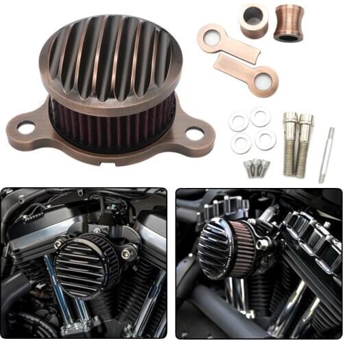 Motorcycle Air Cleaner Intake Filter System Aluminum For Harley-Davidson Sportster XL883 XL1200 X48 2004-2016
