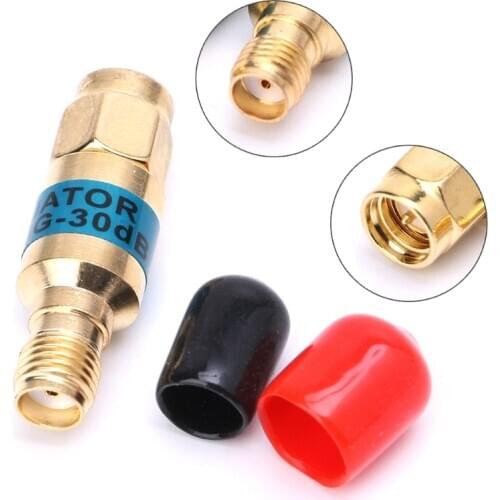 Golden Attenuator SMA-JK Male to Female RF Coaxial Attenuator 2W 0-6GHz 30db wholesale