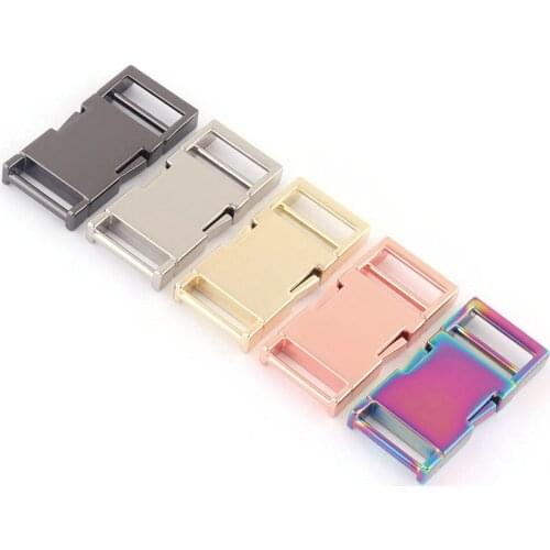1/2pcs 20mm Rainbow Adjuster Buckles Slide Release Buckles Strap Purse Handbag Making Buckles Hardware Backpack Webbing
