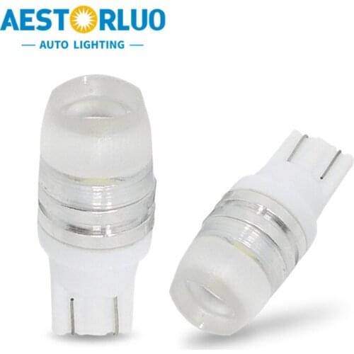 10Pcs Factory Supply T10 BAX9S 15W 6000K Epistar COB Chip Width Lamp Car Interior Dome Reading Lights Door Trunk Lamp White 12V