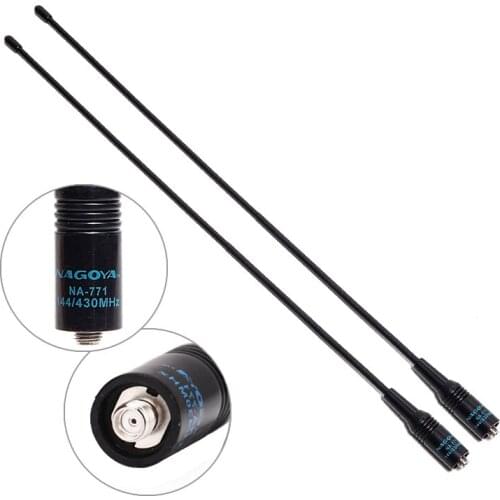 2PCS Nagoya NA-771 SMA-F Female Dual Band VHF/UHF 144/430MHz Antenna For Baofeng UV-5R UV-82 BF-888S Walkie Talkie