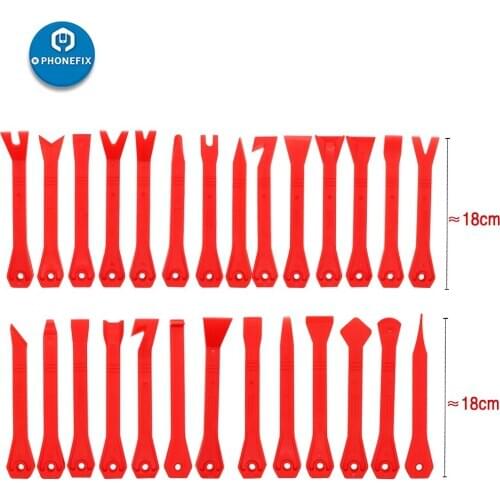 27 Pieces Auto Trim Door Panel Window Molding Upholstery Fastener Clip Removal Tool Kit Car Trimming Audio Radio Door Panel