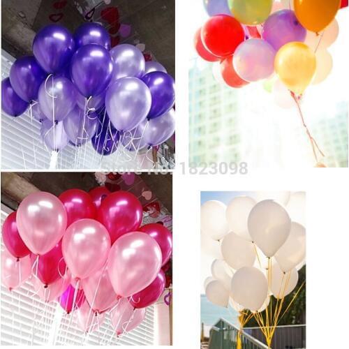 50pcs/lot 10 Inch Inflatable Ball Latex Balloon For Birthday And Wedding Home Decorations Balloons