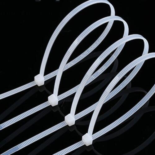 500pcs 4*150 width:3.6mm length:150mm White Self-locking Plastic Nylon Cable Ties,Wire Zip Tie, plastic strap,cable organizer
