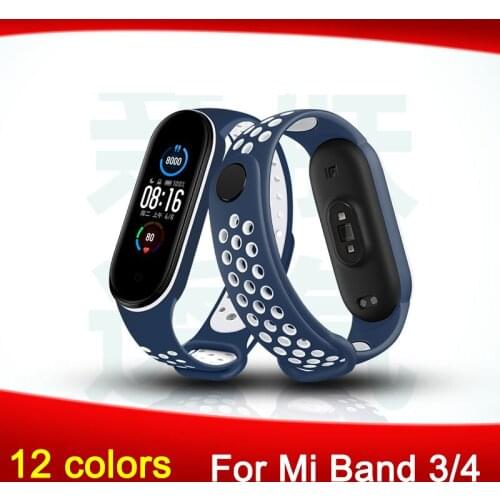For Xiaomi Mi Band 6 Bracelet Watch Silicone Dual-color Strap Anti-sweat Sports Breathable Strap For Mi Band 6 ремешок my band 6