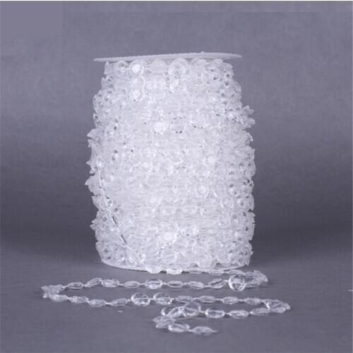 10mm 1m DIY Garland Diamond Acrylic Crystal Curtain Acrylic Crystal Bead Curtain Wedding DIY Party Decor Crystal Curtain Wedding