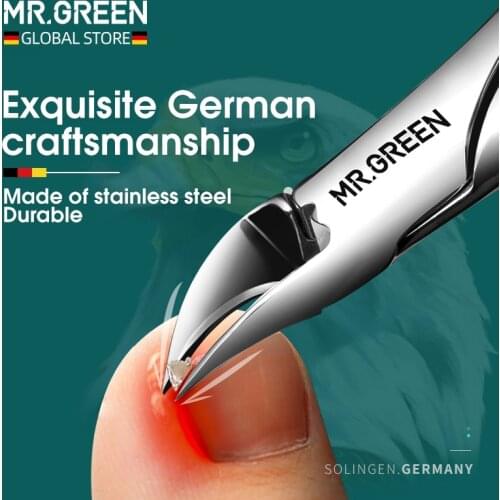 MR.GREEN Nail Clippers Ingrown Toenail Cutters Pedicure Tools Anti-Splash Olecran Podiatry Paronychia Correction Manicure tool
