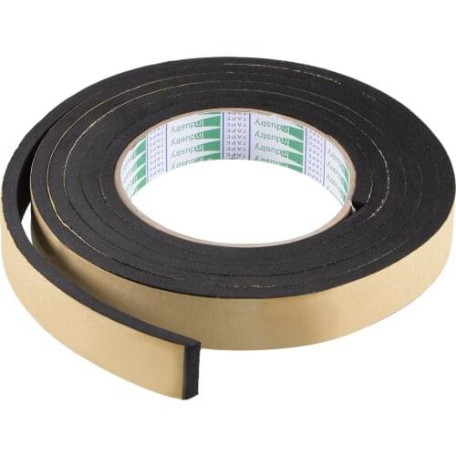 Uxcell Sealing Foam Tape 20mm Wide 5mm Thick 2m/6.56ft Long, EVA Self Adhesive Weather Strip for Window Door Insulation