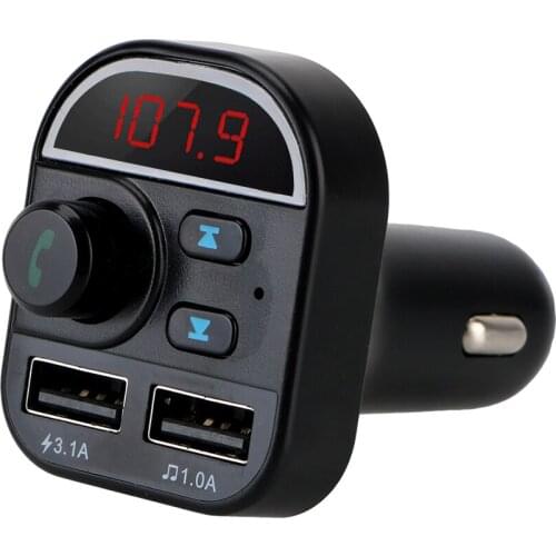 Multifunction Fast Charging QC 3.0 Quick Charger 3.0 Dual USB Charger 12V Multimedia Player Car Bluetooth Charger Adapter