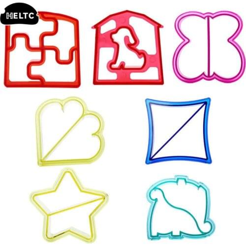 DIY Baking Cake Dinosaur Star Car Animal Shapes for Kids Bento Lunch Sandwich Cutter Mold Toast Cookie Bread Presses Set