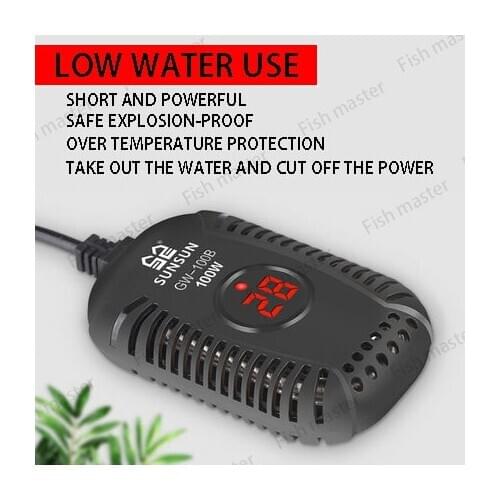 Fish tank heating rod automatic constant temperature frequency conversion ultra-short heater turtle tank low water level turtle