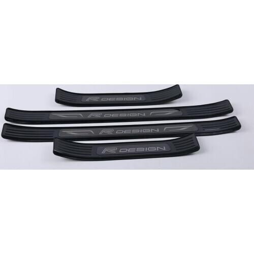 Stainless Steel Inner Outer Door Sill Scuff Plate Guard Sills Protector Trim For Volvo XC60 2018 2019 2020