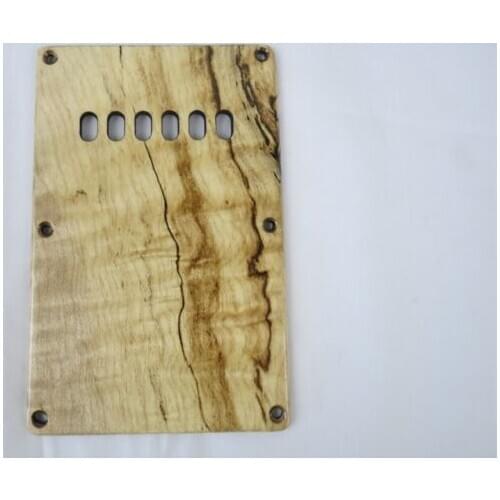 Cavity Cover Back Plate Spalted Maple Fits Guitar Style 2