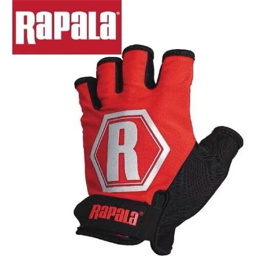 New Rapala Tactical Casting Glove 1Pair Half Finger High Quality Comfort Anti-Slip Fishing Glove