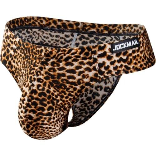 New Fashion Printed Python Pattern Mens Underwear Sexy Sports Party Briefs Low-Waist Seamless Sports Swimming Pants