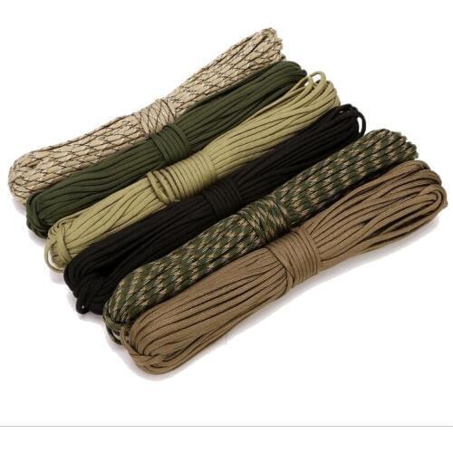 20M Paracord 550 Paracord Parachute Cord Lanyard Rope Mil Spec Type III 9 Strand Climbing Camping Survival Paracord