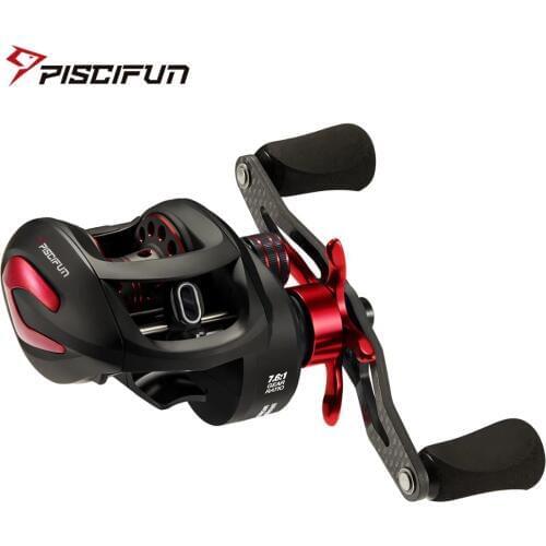 Piscifun Phantom X Baitcasting Reel 3 Gear Ratio 8.1kg Max Drag 8 BB Low Profile Carbon Handle Ultra Smooth 3 Color Fishing Reel