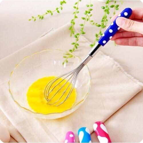 Handheld Large Household Stainless Steel Eggbeater Cake Egg Cracker Kitchen Tool 2 Pieces/Lot Ceramic Handle Egg Beater