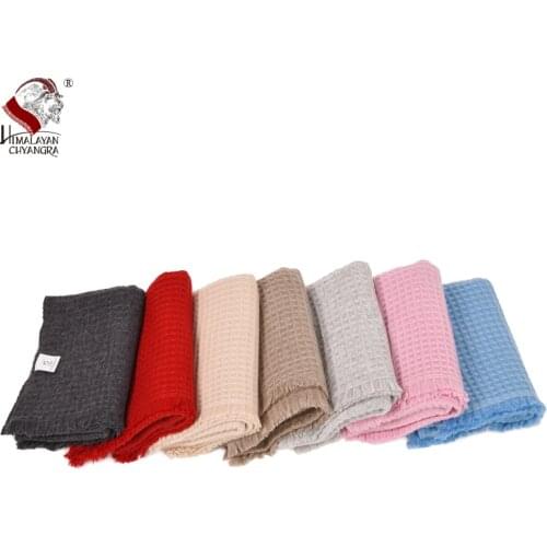 Premium Cashmere for Kids and Parents 7 colors available 100% cashmere scarf muffler waffle texture super soft and super warm