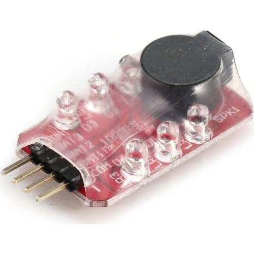 Low Lipo Battery LED Voltage Meter Tester Buzzer Alarm Indicator Single Loudspeaker for 2s 7.4v / 3s 11.1v lipo Battery