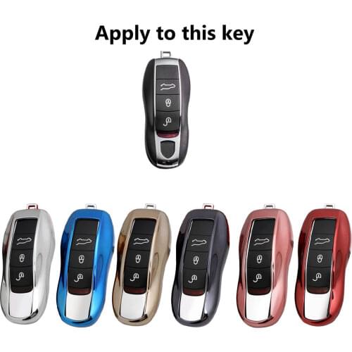 Smart TPU Soft Protective key Case Shell Cover for Porsche 911 Cayenne Panamera
