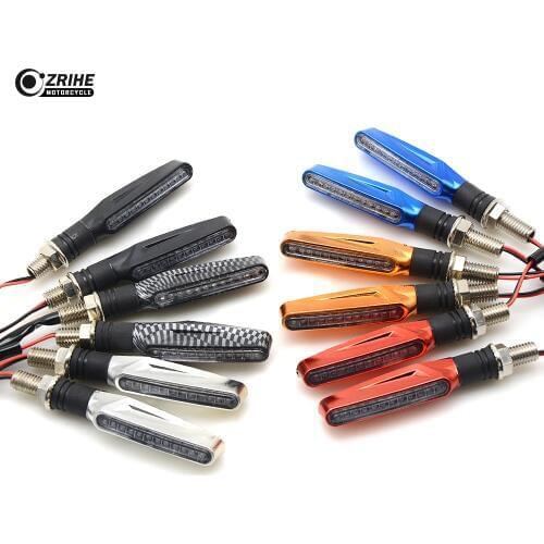 For SUZUKI GSF650 GSF650S GSF1000 1200 1250 Bandit Universal Motorcycle 38v LED Flexible Turn Signal Indicator Amber Light