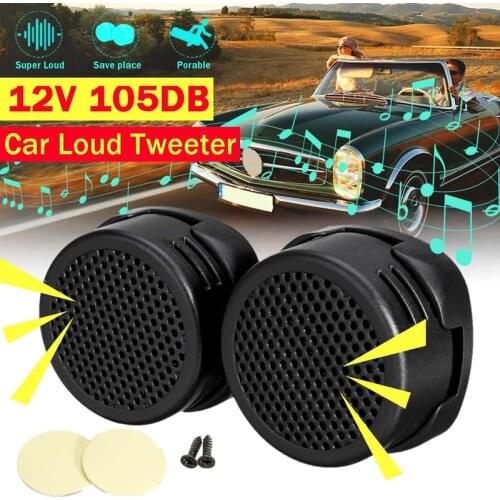 2 Pcs/Set Universal High Tweeter Speaker Mini Auto Car Built-in Crossover Dome 12V Audio Music Stereo Outdoor Accessories